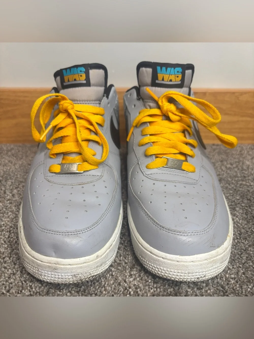 Nike Air Force 1 Low WBF World Basketball Festival Sz 10.5 Grey Black 488298-014